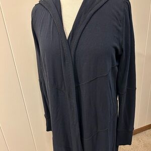 CAbi Hooded sweatshirt cardigan